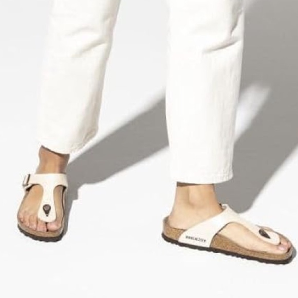 BIRKENSTOCK Gizeh Birko Flor Graceful Pearl Size 36